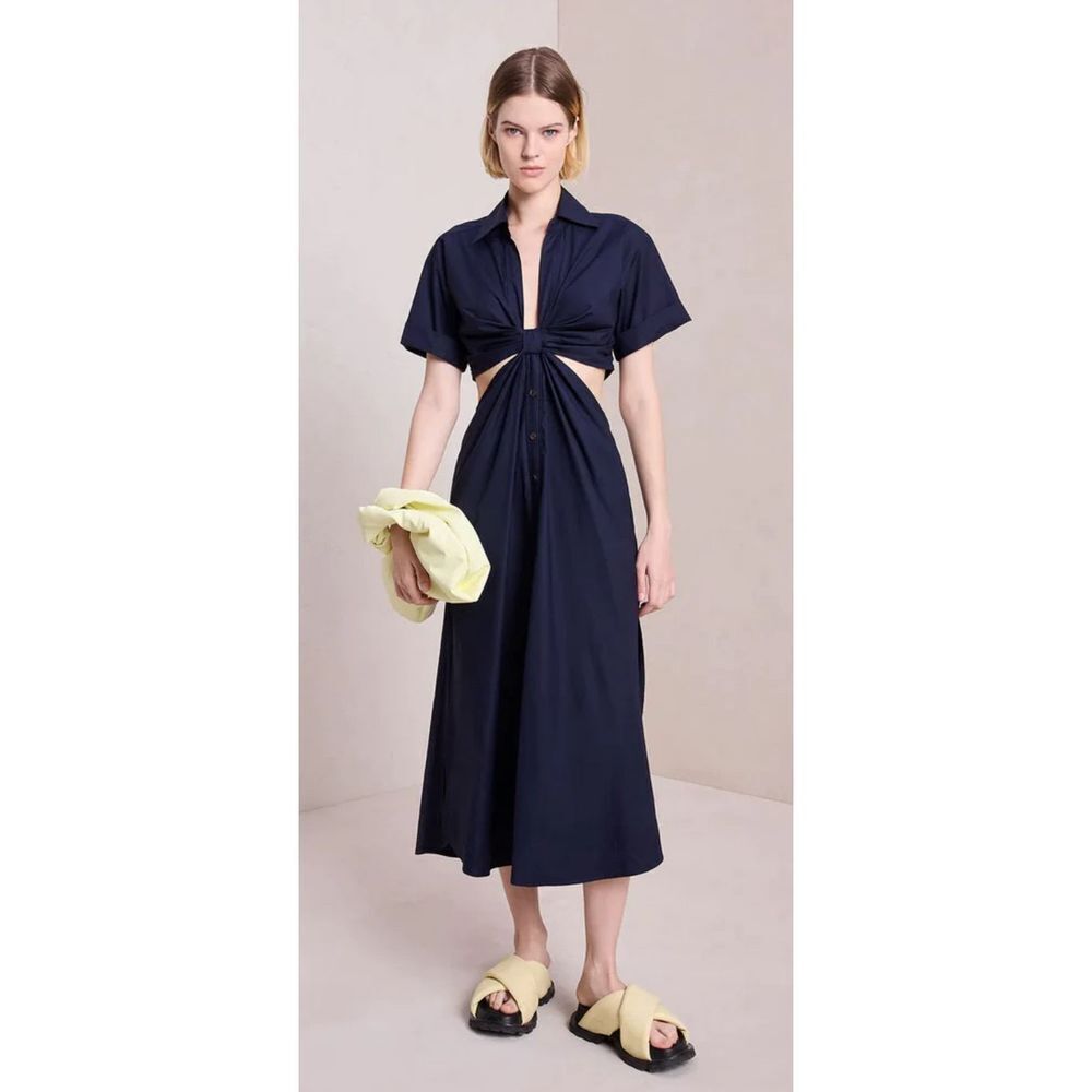 A.L.C. Georgia Midi Dress NAVY